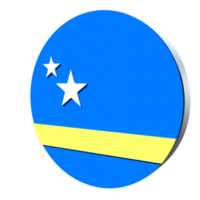 curaçao drapeau 3d icône png transparent