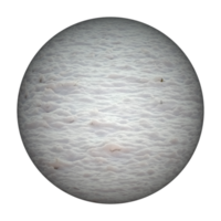 fond transparent de sphère de neige blanche png