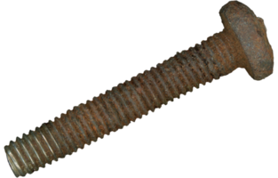 alte verrostete schraube transparent png