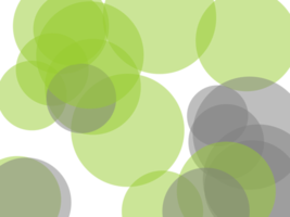 Abstract grey green circles overlay with transparent PNG backgro