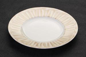 Empty white plate photo