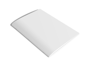 geïsoleerde witte tijdschriftomslag png