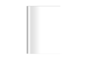 Isolated white magazine cover png