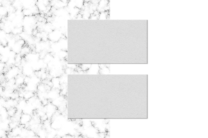 pacote isolado de cartões de visita com textura de mármore png