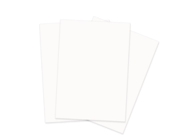 Isolated collection of paper sheets png