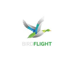 Bird flight logo