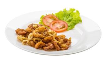 Fried squid rings photo