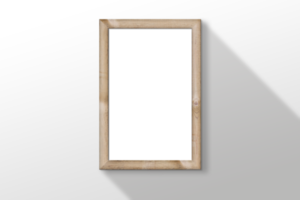 Isolated wooden frame for poster png