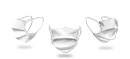 isolar máscaras de três visualizações 3d png