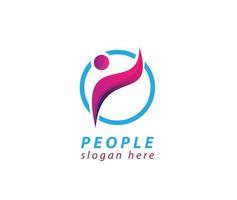 People logo man design