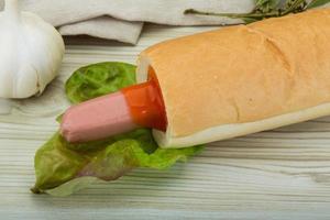 French hot dog photo