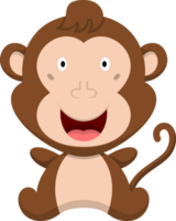 illustration de singe de dessin animé png