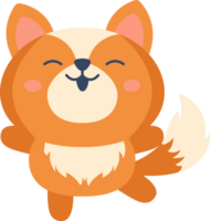 Cartoon fox illustration png