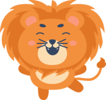 illustration de lion de dessin animé png