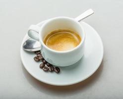 Hot fresh espresso photo
