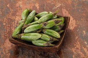 Green asian eggplant photo