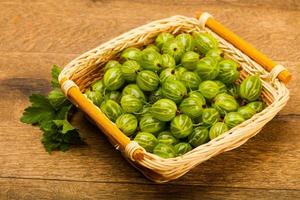 Gooseberries in the bowl photo