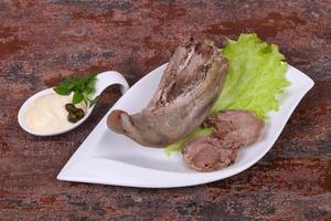 Gurmet pork tongue snack photo