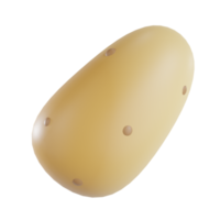 objeto de batata de renderização 3D png