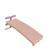 Objet de banc assis 3d avec fond transparent png