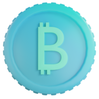 illustrazione di bitcoin di rendering 3d png