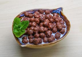 bolas de cereales para el desayuno foto