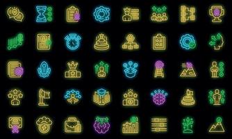 Skill level icon outline vector. Expert success vector neon