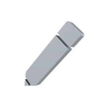 3d icône crayon png transparent.