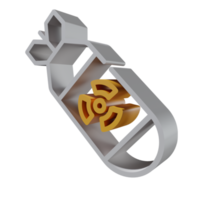 nukleär 3d-ikon png transparent