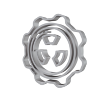 Nuclear 3D icon PNG transparent