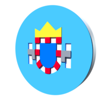 Melilla flag 3d icon PNG transparent