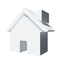 3D Icon Home PNG Transparent.