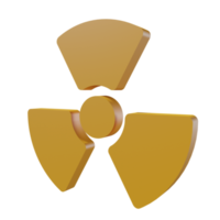 nucleair 3d pictogram png transparant