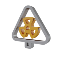 nucleair 3d pictogram png transparant