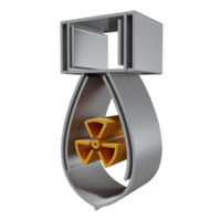 Nuclear 3D icon PNG transparent