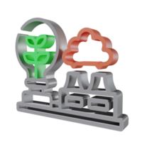 nucleair 3d pictogram png transparant