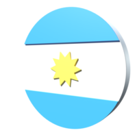 Argentina flag 3d icon PNG transparent