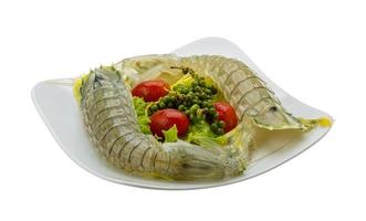 Raw Spiny lobster photo