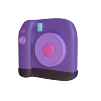 3d rende l'oggetto della fotocamera png