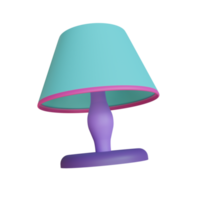 Objet de lampe de table de rendu 3D png