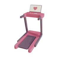 3d Treadmill object with transparent background png