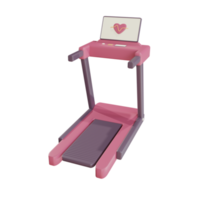 Objeto de cinta de correr 3d con fondo transparente png