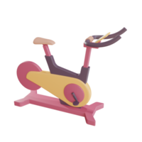 3d spin bike object with transparent background png