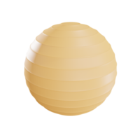 3d pilates palla oggetto con sfondo trasparente png