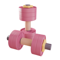 3d Dumbbell object with transparent background png