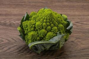 Vegan organic food - Romanesco cabbage photo