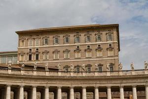 Buildings in Vatican, the Holy See within Rome, Italy. Part of Saint Peter's Basilica. photo