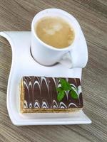 Cake with coffee photo