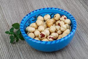 Hazelnuts in the bowl photo