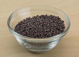 Black mustard seeds photo